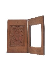 木製蝙蝠壽字松紋製粿印板藏品圖，第1張