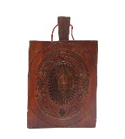 棗紅色四面鯉魚銅錢紋仙桃壽字龜紋木製製粿模具藏品圖，第3張