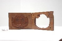 木製活動印版仙桃梅花紋製粿模具藏品圖，第1張