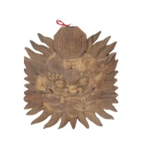 木製獸牌獸牌避邪物藏品圖，第1張
