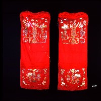 臺灣漢人族群公婆椅套藏品圖，第1張