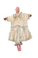 白色布袋戲偶藏品圖，第1張