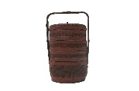 竹製四層有蓋禮籃藏品圖，第2張