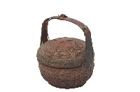 竹編扁圓有蓋小謝籃藏品圖，第2張