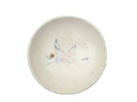 青花白描蝶紋盤藏品圖，第1張