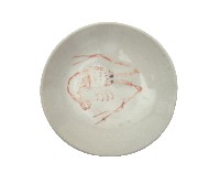 紅彩龍蝦紋盤藏品圖，第1張
