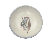 彩繪花草紋盤藏品圖，第1張