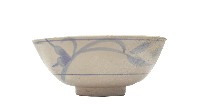 青花花草紋碗藏品圖，第1張