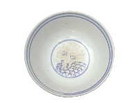 青花線紋鳥紋碗藏品圖，第2張