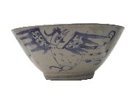 青花白描鳳凰紋碗藏品圖，第2張