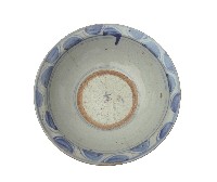 青花折枝牡丹紋折沿寬口大碗藏品圖，第2張