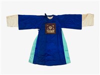 藍色方框長擺戲服藏品圖，第1張