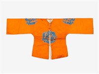 橘紅色龍紋上衣戲服藏品圖，第1張