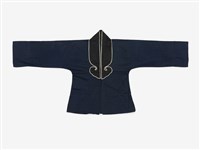 深藍色黑領上衣戲服藏品圖，第1張