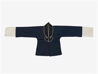 深藍色黑領上衣戲服藏品圖，第1張