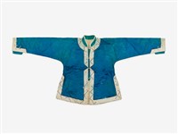 水藍色滾邊上衣戲服藏品圖，第1張