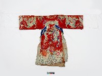 紅色獨龍長擺戲服藏品圖，第2張
