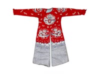 紅色龍紋長擺戲服藏品圖，第1張
