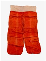 紅色素面長褲戲服藏品圖，第1張