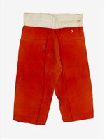紅色素面長褲戲服藏品圖，第1張