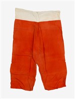 紅色素面長褲戲服藏品圖，第1張