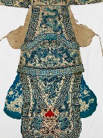 乳白藍龍紋繡花佩飾藏品圖，第3張