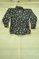 黑底花紋河南戲服藏品圖，第1張