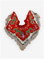 紅色繡花流蘇佩飾藏品圖，第1張