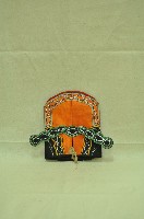 河南戲服黃橘紅道具帽藏品圖，第2張