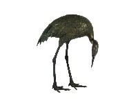銅鶴立像藏品圖，第1張