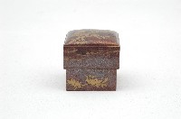 花鳥描金繪漆六角形筆筒藏品圖，第2張