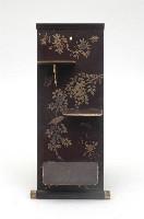 花鳥描金繪漆掛飾軸形板藏品圖，第3張