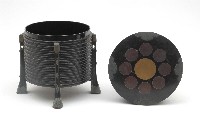 木胎四方梨地平蒔繪懸盤藏品圖，第1張