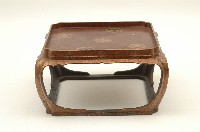 木胎四方梨地平蒔繪懸盤藏品圖，第4張