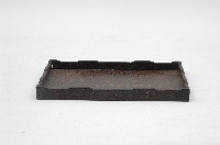 木胎長方形木紋漆盤藏品圖，第6張
