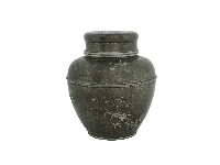 帶蓋竹紋銀製罐藏品圖，第1張