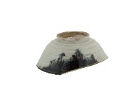 白地藍釉凹型碗藏品圖，第2張