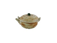 褐釉蓋碗壺藏品圖，第1張