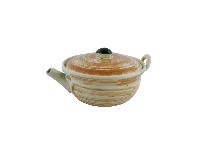 褐釉蓋碗壺藏品圖，第1張