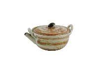 褐釉蓋碗壺藏品圖，第1張