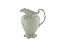 白瓷雕花側把水瓶藏品圖，第1張