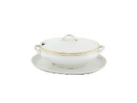 白瓷帶蓋湯碗．盤藏品圖，第1張