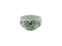 白地綠釉荷葉紋瓷杯藏品圖，第1張