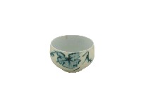 白地綠釉荷葉紋瓷杯藏品圖，第1張