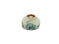 白地綠釉荷葉紋瓷杯藏品圖，第2張