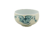 白地綠釉荷葉紋瓷杯藏品圖，第1張