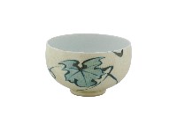 白地綠釉荷葉紋瓷杯藏品圖，第1張