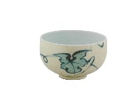 白地綠釉荷葉紋瓷杯藏品圖，第1張