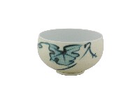 白地綠釉荷葉紋瓷杯藏品圖，第1張