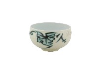 白地綠釉荷葉紋瓷杯藏品圖，第1張